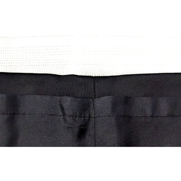 Vintage 90s KAY UNGER New York Sleek Black Knee Length Pencil Skirt Lined Size 2 - Picture 8 of 9